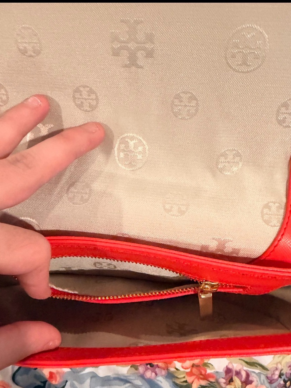 Tory Burch Vibrant Orange Crossbody Bag - Picture 11 of 14